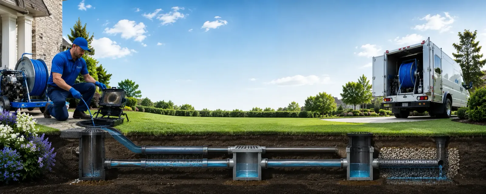 Outdoor drain cleaning information for The Plains, VA